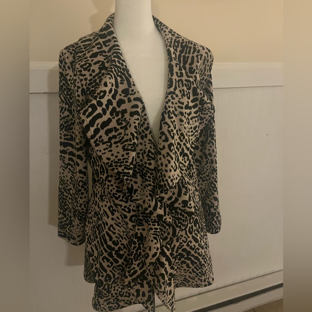 Calvin Klein Leopard Print Blazer size 8